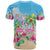 Hawaii Christmas T Shirt Deck The Palms Holiday Flamingos