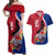 Guam Martin Luther King Jr Day Couples Matching Off Shoulder Maxi Dress and Hawaiian Shirt LT05 Red - Polynesian Pride