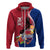 Guam Martin Luther King Jr Day Hoodie LT05 Zip Hoodie Red - Polynesian Pride