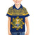 Personalised Repubrikin Naoero Independence Day Family Matching Long Sleeve Bodycon Dress and Hawaiian Shirt Tamanu With Coat Of Arms LT05 Son's Shirt Yellow - Polynesian Pride