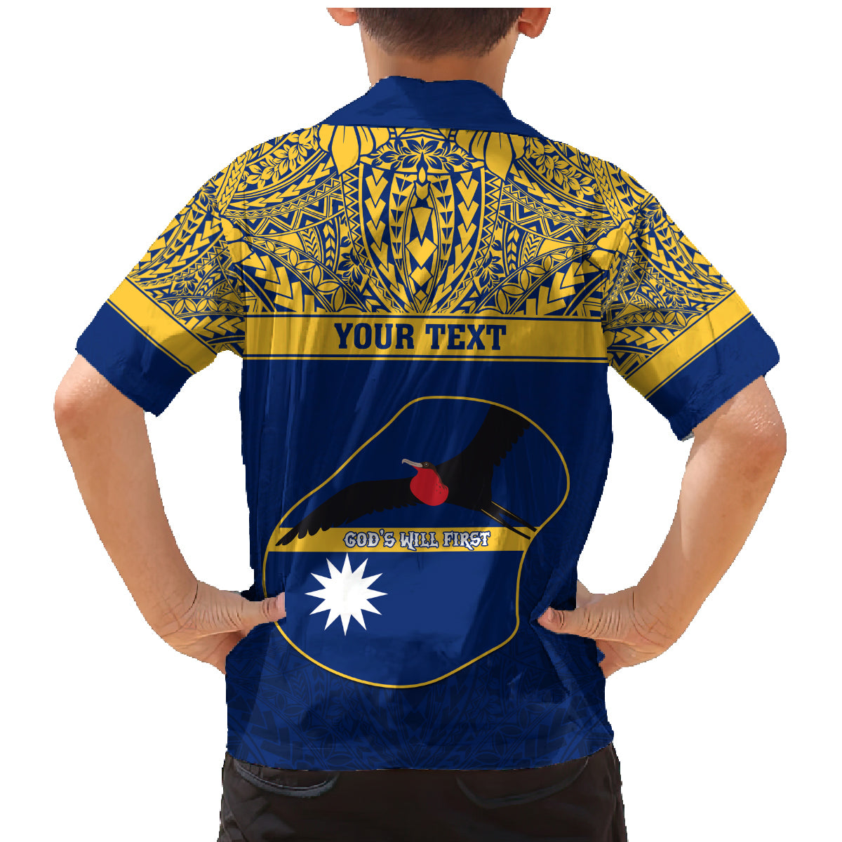 Personalised Repubrikin Naoero Independence Day Family Matching Mermaid Dress and Hawaiian Shirt Tamanu With Coat Of Arms LT05 - Polynesian Pride