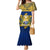 Personalised Repubrikin Naoero Independence Day Family Matching Mermaid Dress and Hawaiian Shirt Tamanu With Coat Of Arms LT05 Mom's Dress Yellow - Polynesian Pride