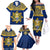 Personalised Repubrikin Naoero Independence Day Family Matching Off Shoulder Long Sleeve Dress and Hawaiian Shirt Tamanu With Coat Of Arms LT05 - Polynesian Pride