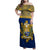 Personalised Repubrikin Naoero Independence Day Family Matching Off Shoulder Maxi Dress and Hawaiian Shirt Tamanu With Coat Of Arms LT05 Mom's Dress Yellow - Polynesian Pride