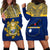 Personalised Repubrikin Naoero Independence Day Hoodie Dress Tamanu With Coat Of Arms LT05 - Polynesian Pride