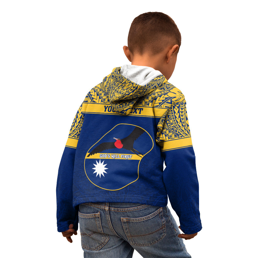 Personalised Repubrikin Naoero Independence Day Kid Hoodie Tamanu With Coat Of Arms LT05 - Polynesian Pride
