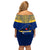 Personalised Repubrikin Naoero Independence Day Off Shoulder Short Dress Tamanu With Coat Of Arms LT05 - Polynesian Pride