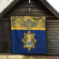 Repubrikin Naoero Independence Day Quilt Tamanu With Coat Of Arms LT05 - Polynesian Pride