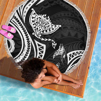 Hawaii Manta Ray Beach Blanket Polynesian Art Tattoo LT05 - Polynesian Pride