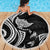 Hawaii Manta Ray Beach Blanket Polynesian Art Tattoo