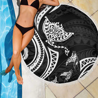Hawaii Manta Ray Beach Blanket Polynesian Art Tattoo LT05 - Polynesian Pride