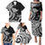 Hawaii Manta Ray Family Matching Puletasi and Hawaiian Shirt Polynesian Art Tattoo