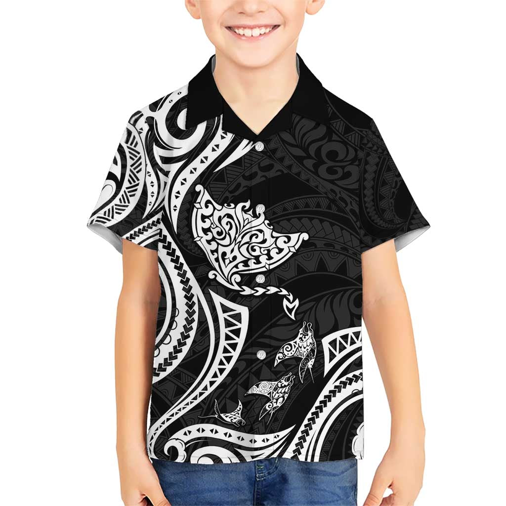 Hawaii Manta Ray Hawaiian Shirt Polynesian Art Tattoo LT05 - Polynesian Pride