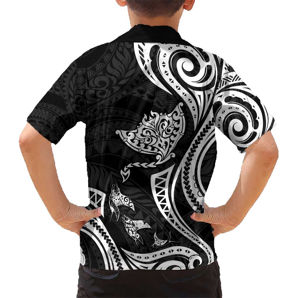 Hawaii Manta Ray Hawaiian Shirt Polynesian Art Tattoo LT05 - Polynesian Pride
