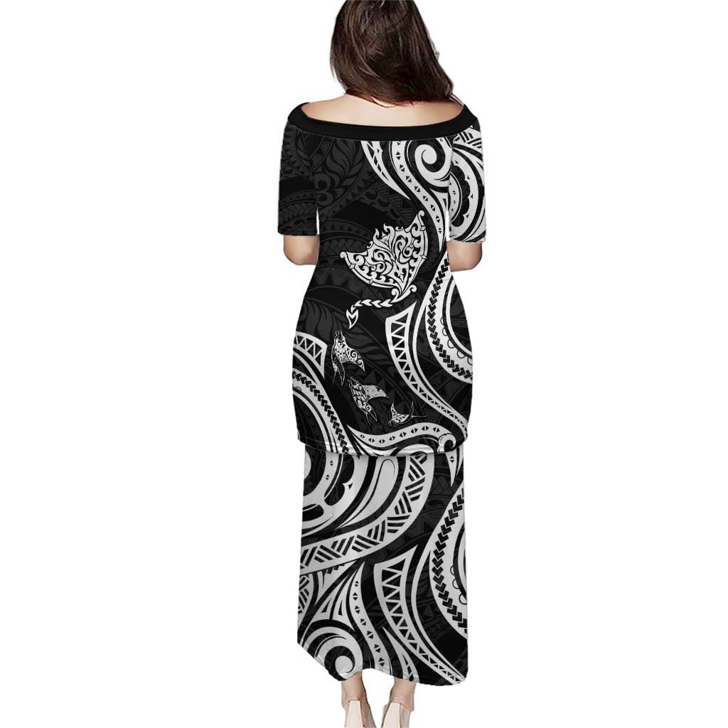 Hawaii Manta Ray Puletasi Polynesian Art Tattoo LT05 - Polynesian Pride