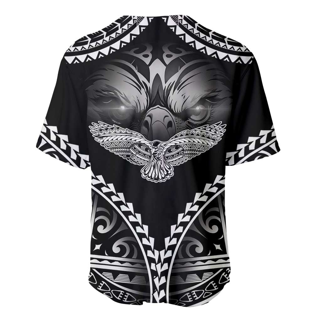Hawaiian Hawk Baseball Jersey Polynesian Pattern Style