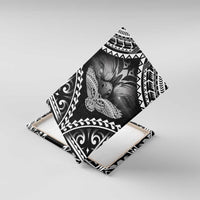 Hawaiian Hawk Canvas Wall Art Polynesian Pattern Style LT05 With Frame Black - Polynesian Pride