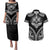 Hawaiian Hawk Couples Matching Puletasi and Hawaiian Shirt Polynesian Pattern Style