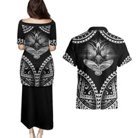Hawaiian Hawk Couples Matching Puletasi and Hawaiian Shirt Polynesian Pattern Style LT05 - Polynesian Pride