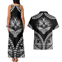 Hawaiian Hawk Couples Matching Tank Maxi Dress and Hawaiian Shirt Polynesian Pattern Style LT05 - Polynesian Pride