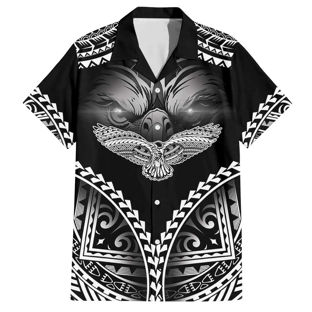 Hawaiian Hawk Family Matching Long Sleeve Bodycon Dress and Hawaiian Shirt Polynesian Pattern Style