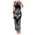 Hawaiian Hawk Family Matching Tank Maxi Dress and Hawaiian Shirt Polynesian Pattern Style