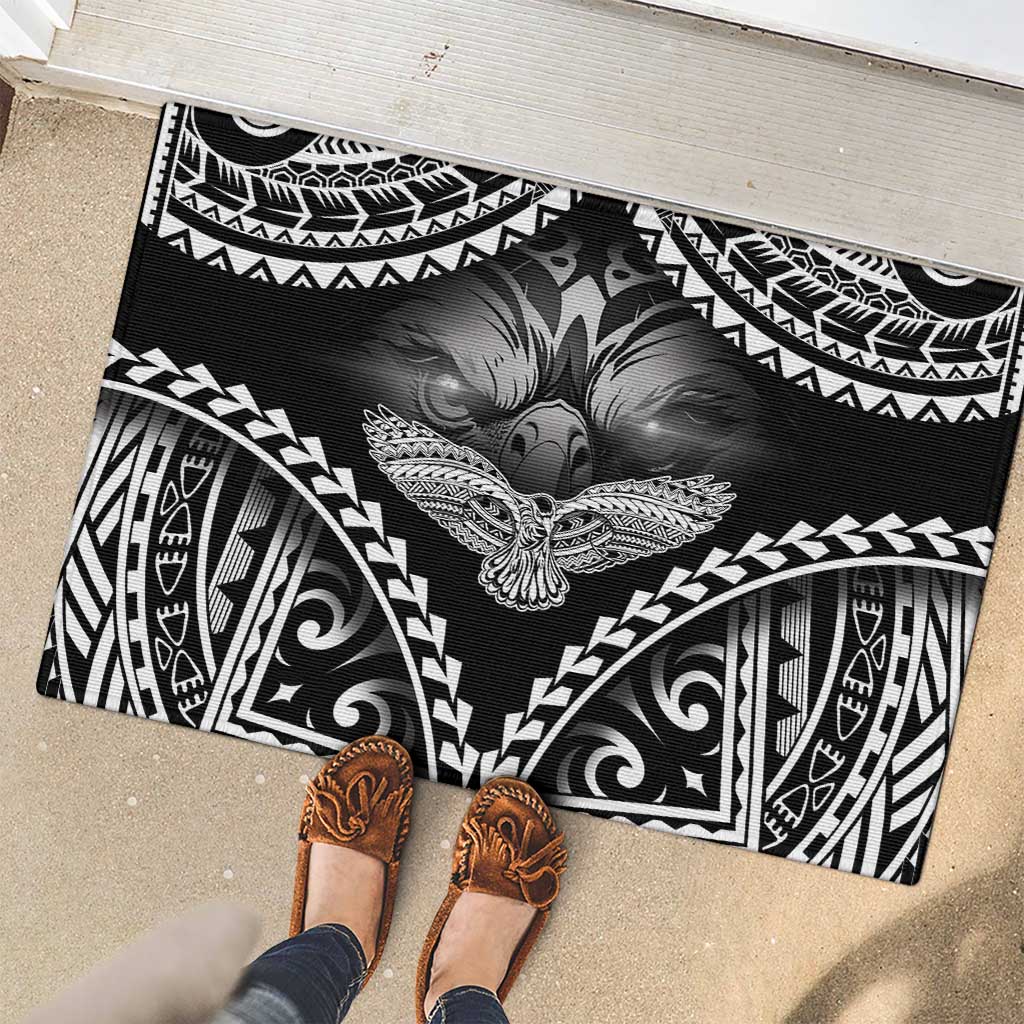 Hawaiian Hawk Rubber Doormat Polynesian Pattern Style LT05 - Polynesian Pride