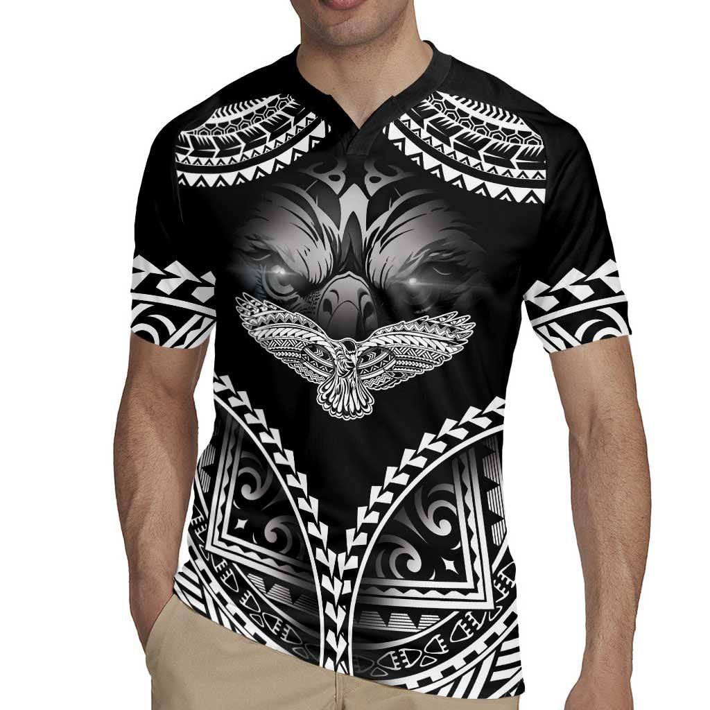 Hawaiian Hawk Rugby Jersey Polynesian Pattern Style LT05 - Polynesian Pride