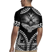 Hawaiian Hawk Rugby Jersey Polynesian Pattern Style LT05 - Polynesian Pride