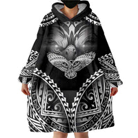 Hawaiian Hawk Wearable Blanket Hoodie Polynesian Pattern Style LT05 - Polynesian Pride
