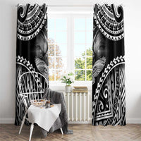 Hawaiian Hawk Window Curtain Polynesian Pattern Style LT05 - Polynesian Pride