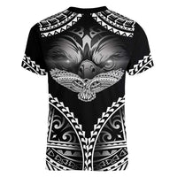 Hawaiian Hawk Women V-Neck T-Shirt Polynesian Pattern Style LT05 - Polynesian Pride