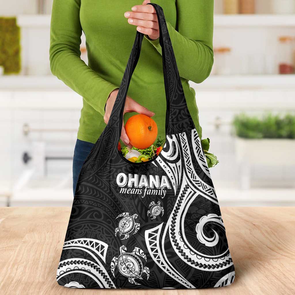 Hawaii Ohana Means Family Grocery Bag Sea Turtle Polynesian Style LT05 - Polynesian Pride