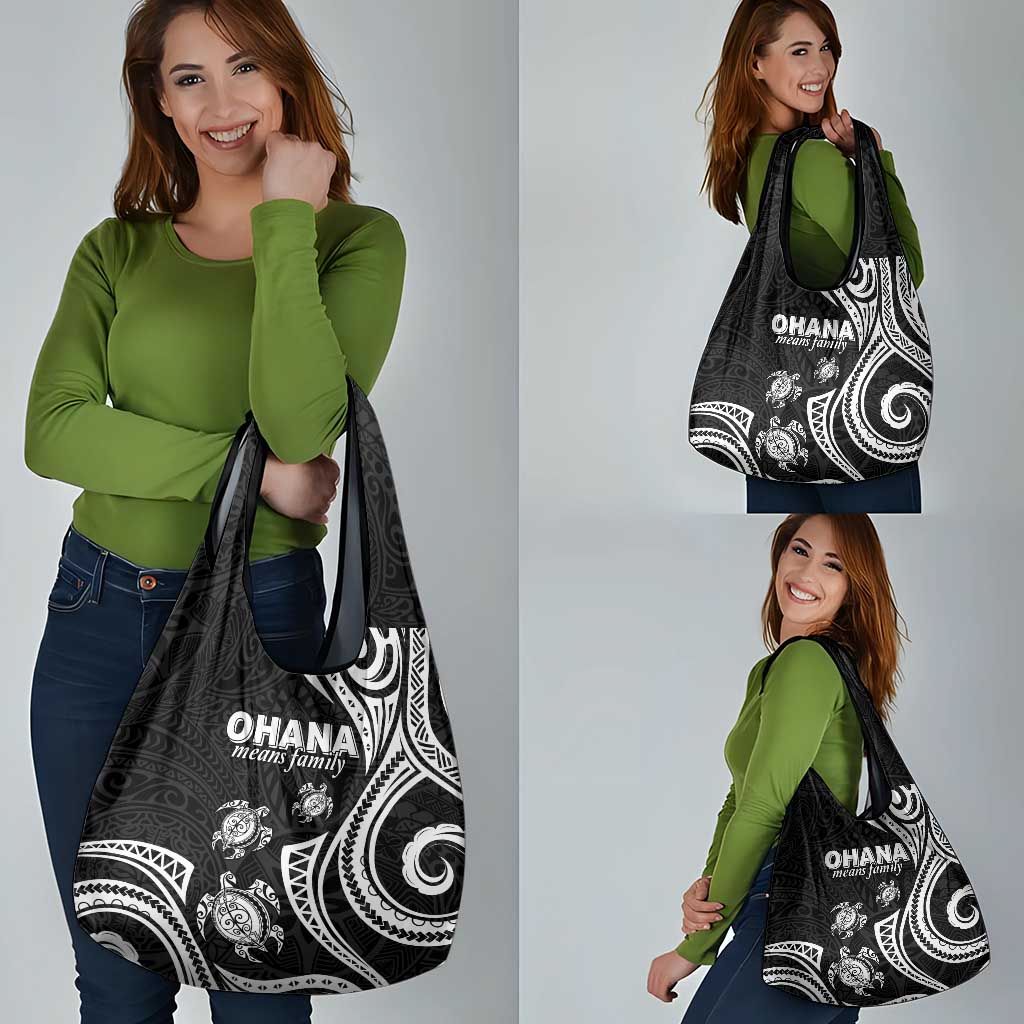 Hawaii Ohana Means Family Grocery Bag Sea Turtle Polynesian Style LT05 - Polynesian Pride