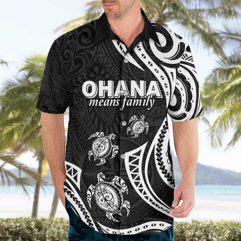Hawaii Ohana Means Family Hawaiian Shirt Sea Turtle Polynesian Style LT05 - Polynesian Pride