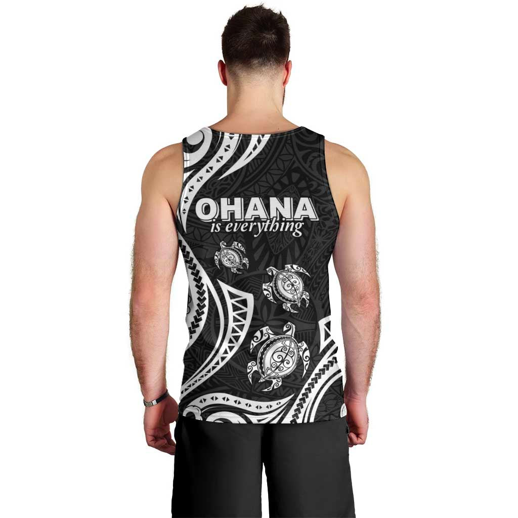 Hawaii Ohana Means Family Men Tank Top Sea Turtle Polynesian Style LT05 - Polynesian Pride