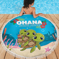 Ohana Hawaii Beach Blanket Kawaii Family Turtle LT05 - Polynesian Pride