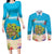 Ohana Hawaii Couples Matching Long Sleeve Bodycon Dress and Long Sleeve Button Shirt Kawaii Family Turtle