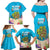 Ohana Hawaii Family Matching Off Shoulder Maxi Dress and Hawaiian Shirt Kawaii Family Turtle