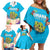 Ohana Hawaii Family Matching Off Shoulder Short Dress and Hawaiian Shirt Kawaii Family Turtle