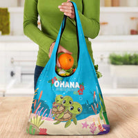Ohana Hawaii Grocery Bag Kawaii Family Turtle LT05 - Polynesian Pride
