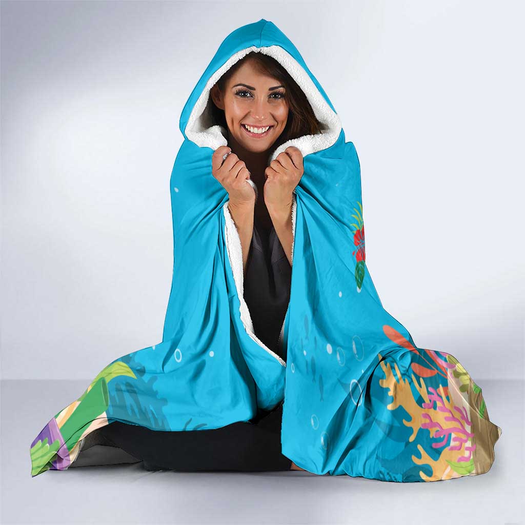 Ohana Hawaii Hooded Blanket Kawaii Family Turtle LT05 - Polynesian Pride