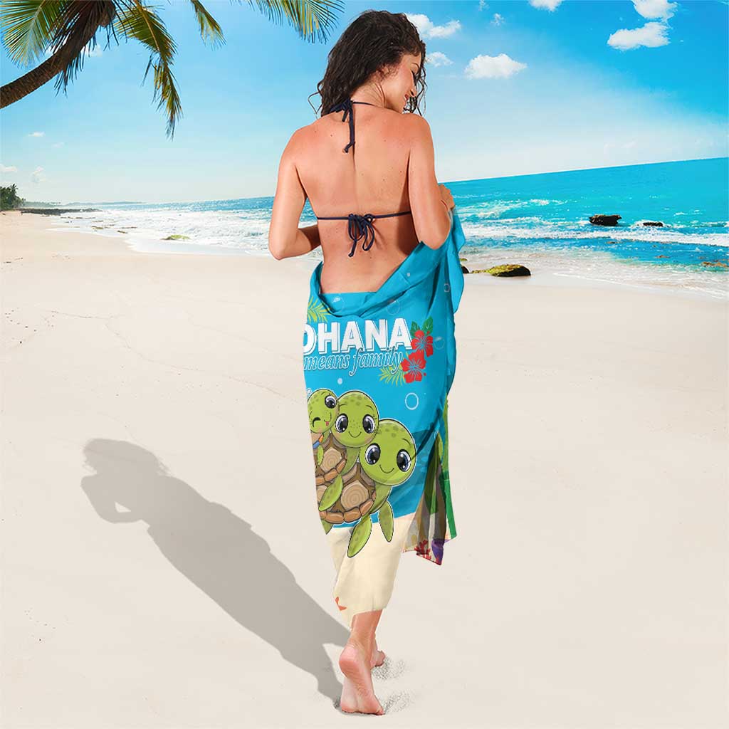 Ohana Hawaii Sarong Kawaii Family Turtle