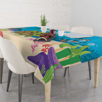 Ohana Hawaii Tablecloth Kawaii Family Turtle LT05 - Polynesian Pride