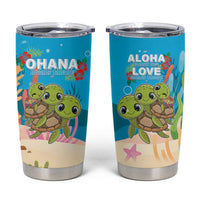 Ohana Hawaii Tumbler Cup Kawaii Family Turtle