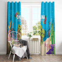 Ohana Hawaii Window Curtain Kawaii Family Turtle LT05 - Polynesian Pride