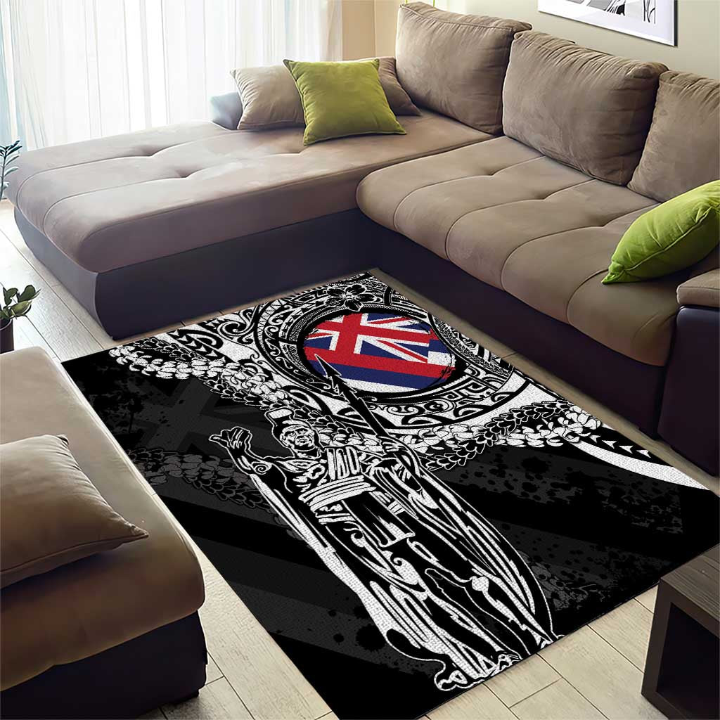 Hawaii King Flag Area Rug Hawaiian Maile Lei - Polynesian Pride