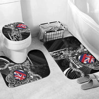 Hawaii King Flag Bathroom Set Hawaiian Maile Lei LT05 Mat Set Only (3 pcs) One Size Black - Polynesian Pride