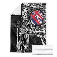 Hawaii King Flag Blanket Hawaiian Maile Lei - Polynesian Pride