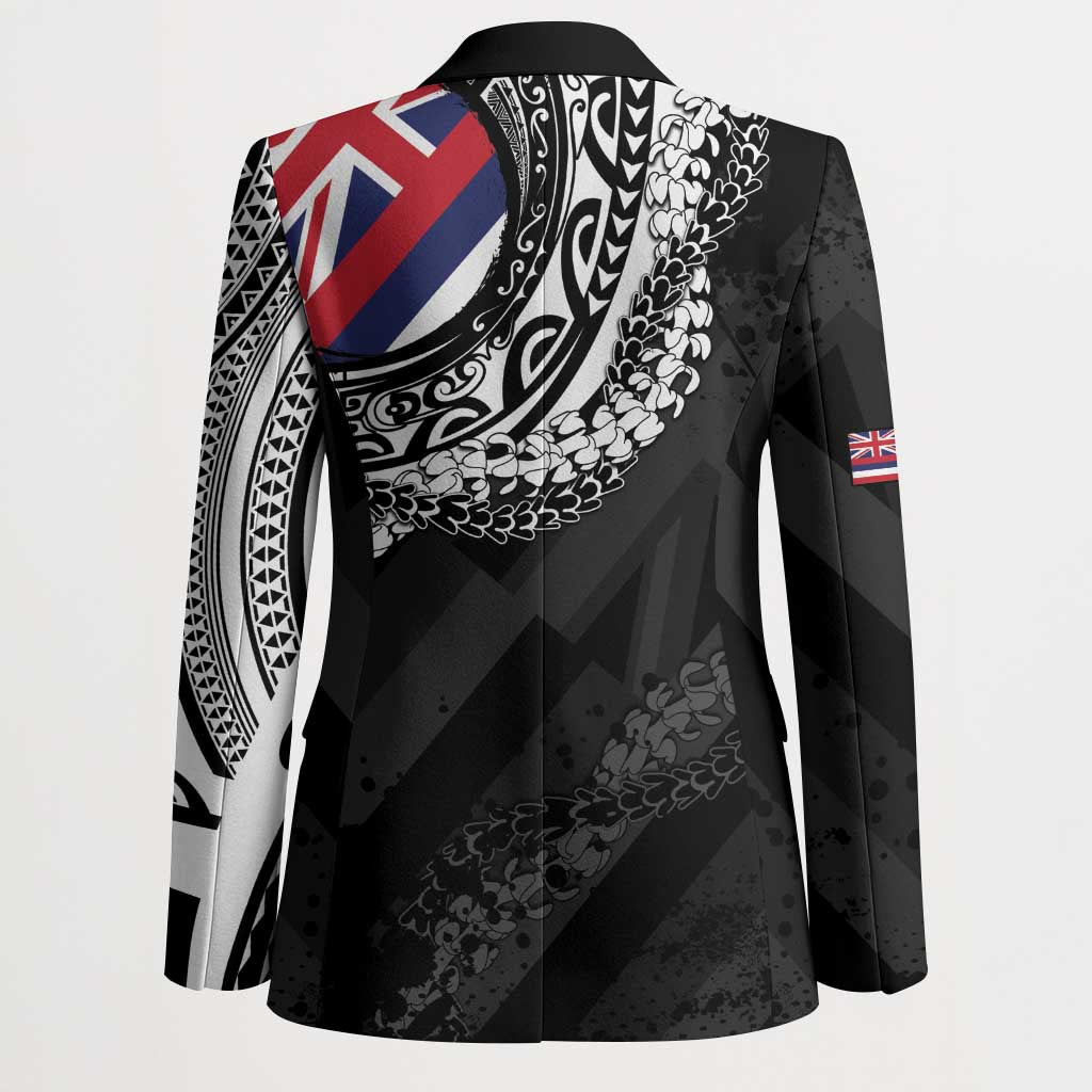 Hawaii King Flag Blazer Hawaiian Maile Lei - Polynesian Pride